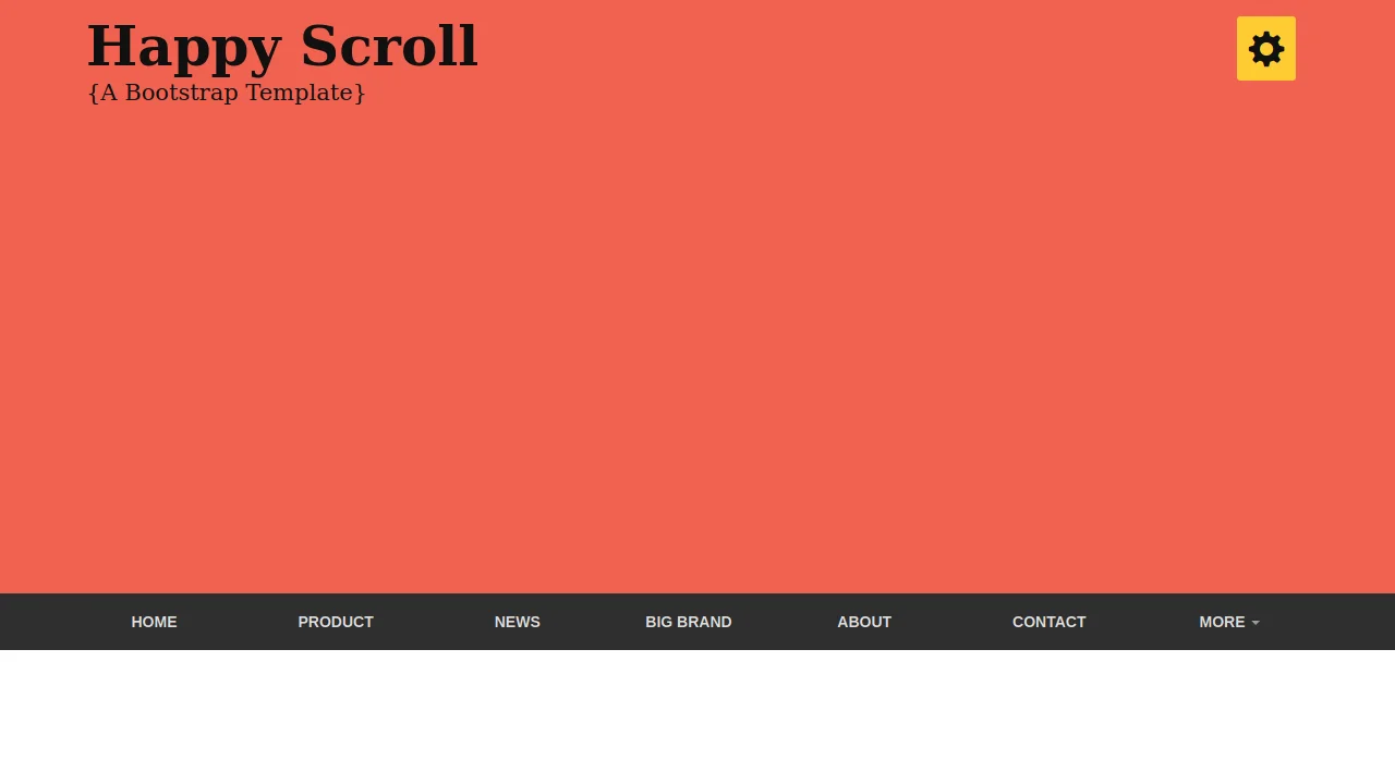 Bootstrap Top Header, Affix Nav, Bottom Footer