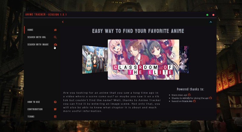 Desktop APP for Anime Scene Search by Image, developed with electron and react