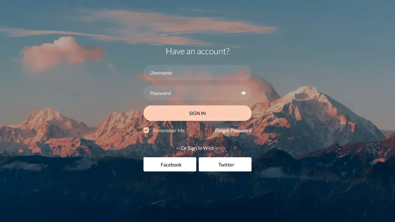 Bootstrap Login Form #20