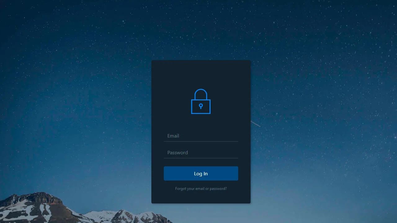 Login Form Dark