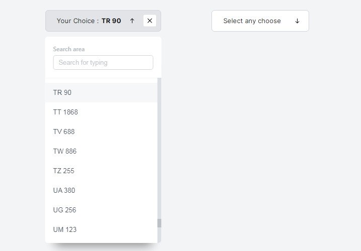Dropdown component for react