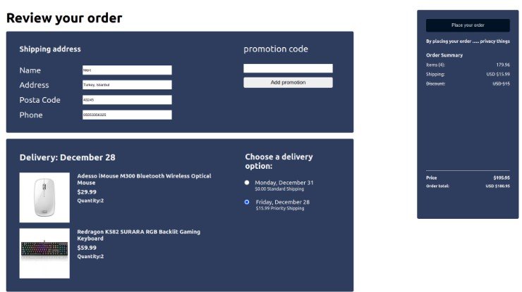 E-Commerce Website with React.js