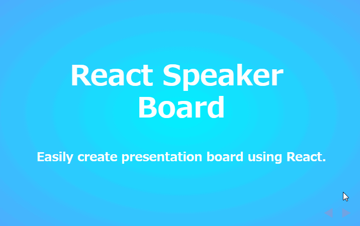 Easily create presentation board using React