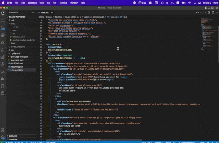 Easily detect React components source code from Chrome