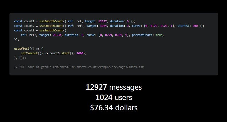 Easily interpolate to a provided value with a simple React hook