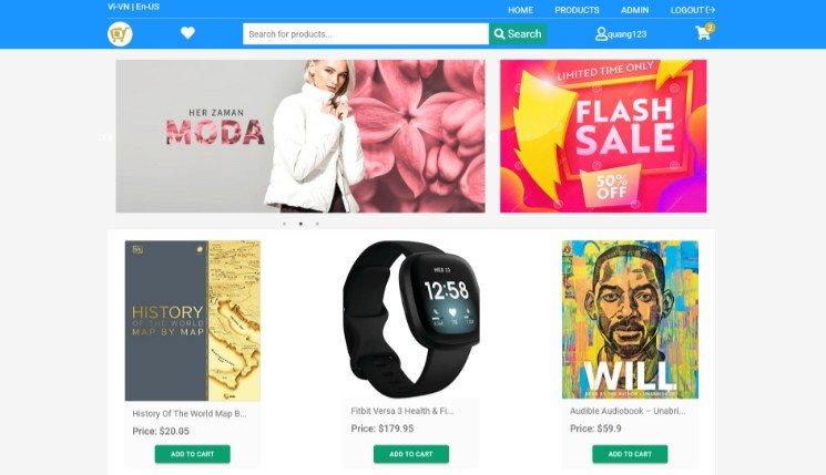 Ecommerce website built with the MERN stack with React Context API for state management