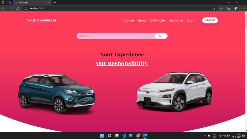 Electric Vehicle Management Project Built With React