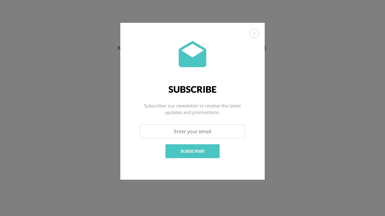 Bootstrap Elegant Subscribe Newsletter Modal Form