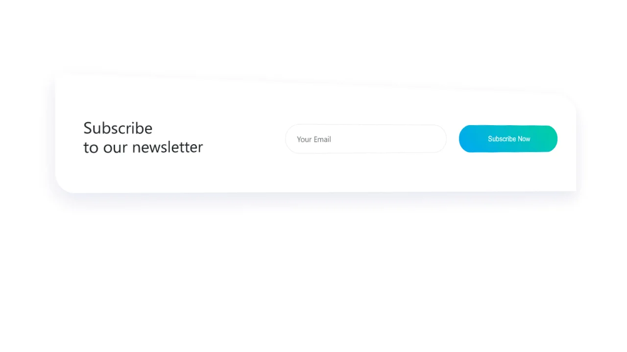 Bootstrap 4 Subscription Newsletter