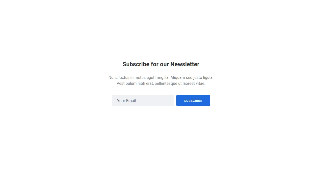 Subscription Form
