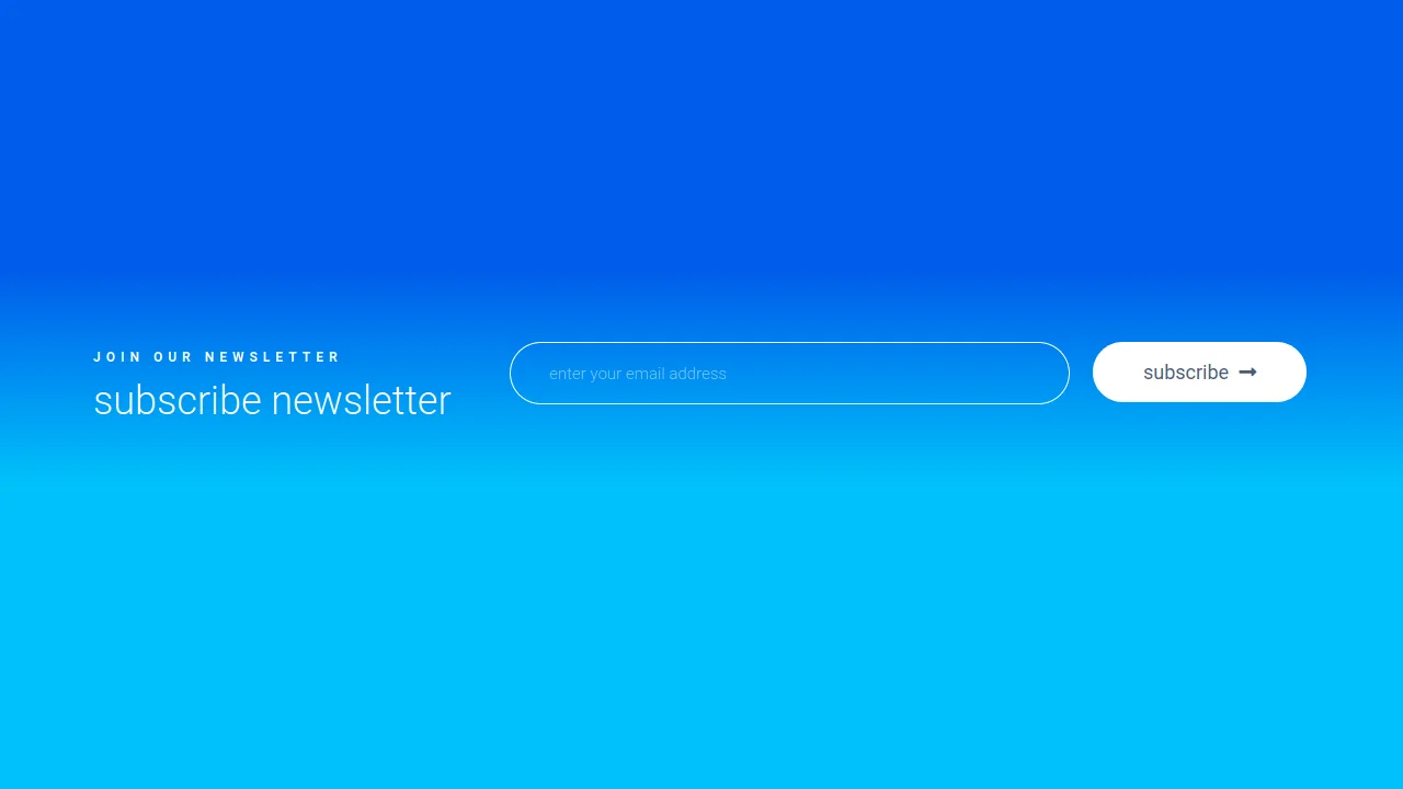 Bootstrap 4 Newsletter