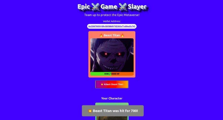Epic NFT Game Built with React.js