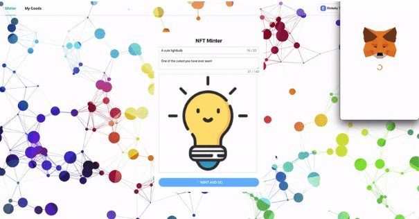 ERC-1155 Token Minter built with React + Moralis + Truffle