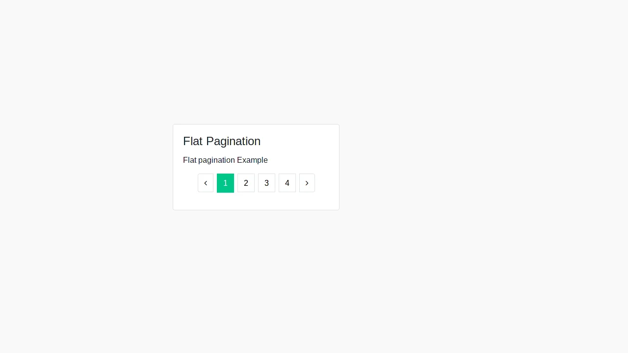 Bootstrap 4 Flat Pagination