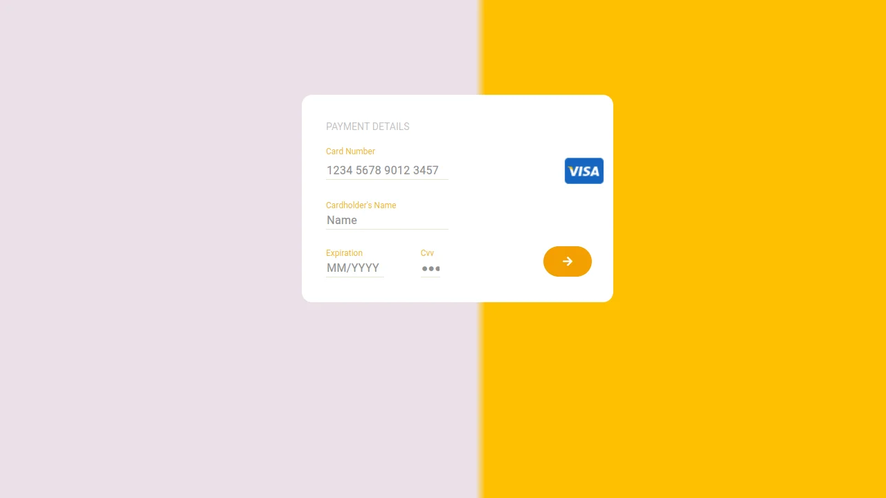 Bootstrap 4 Credit Card Payment Form