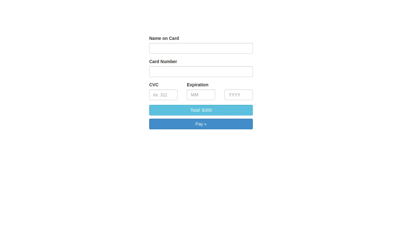 Responsive Stripe Payment Form