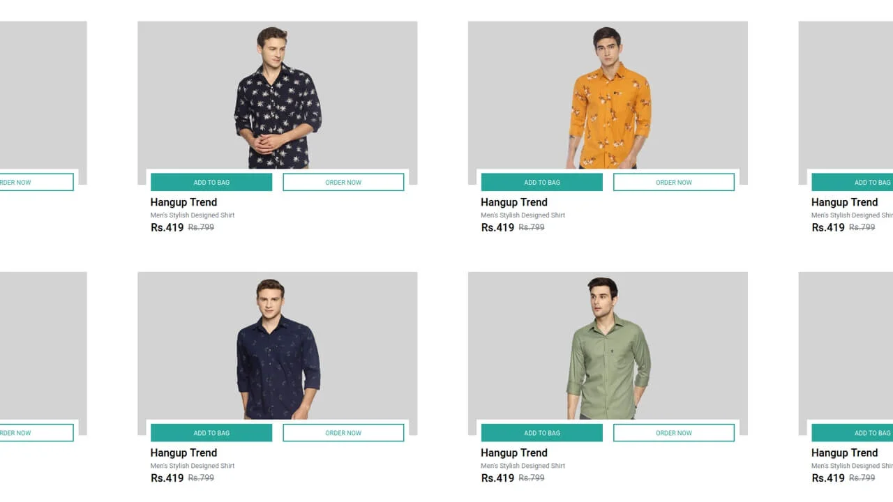 Bootstrap 4 Product Card List