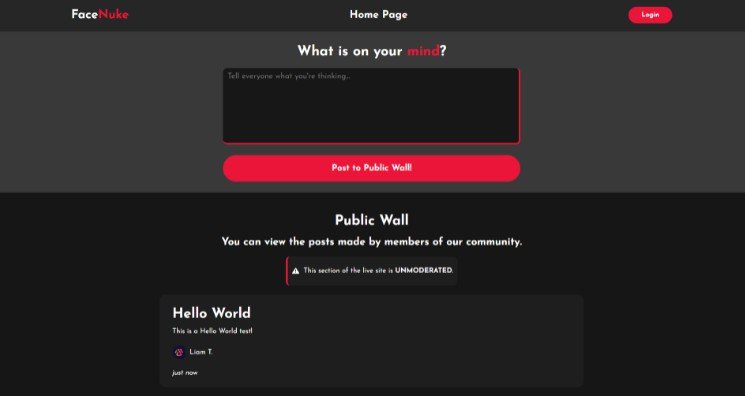 FakeNuke - A simple proof-of-concept social network using React and Firestore