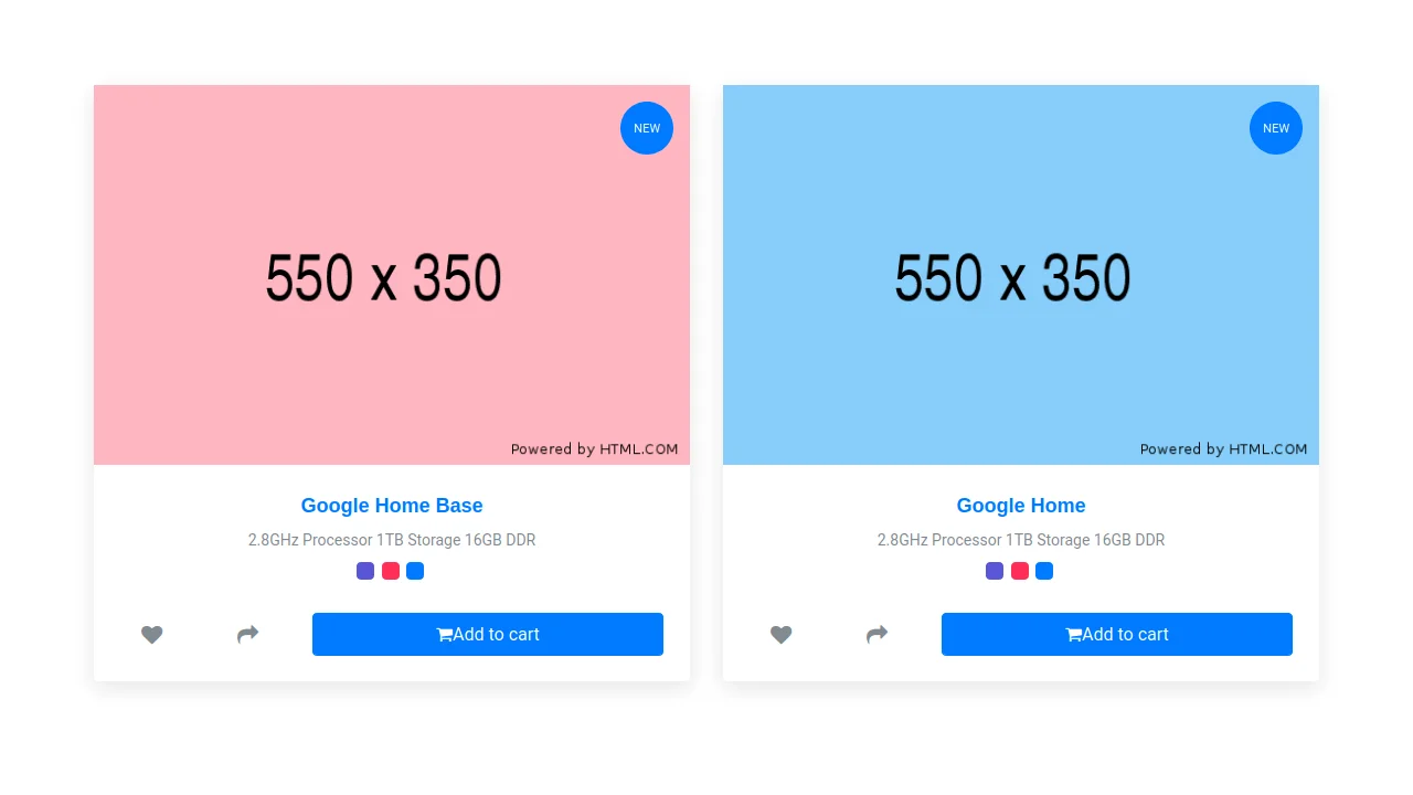 Bootstrap 4 Shop Product List