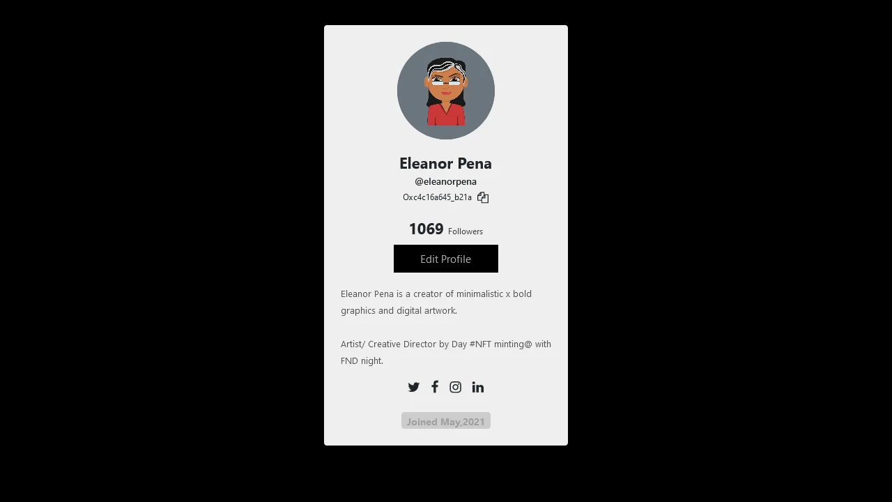 Bootstrap 5 Profile Card