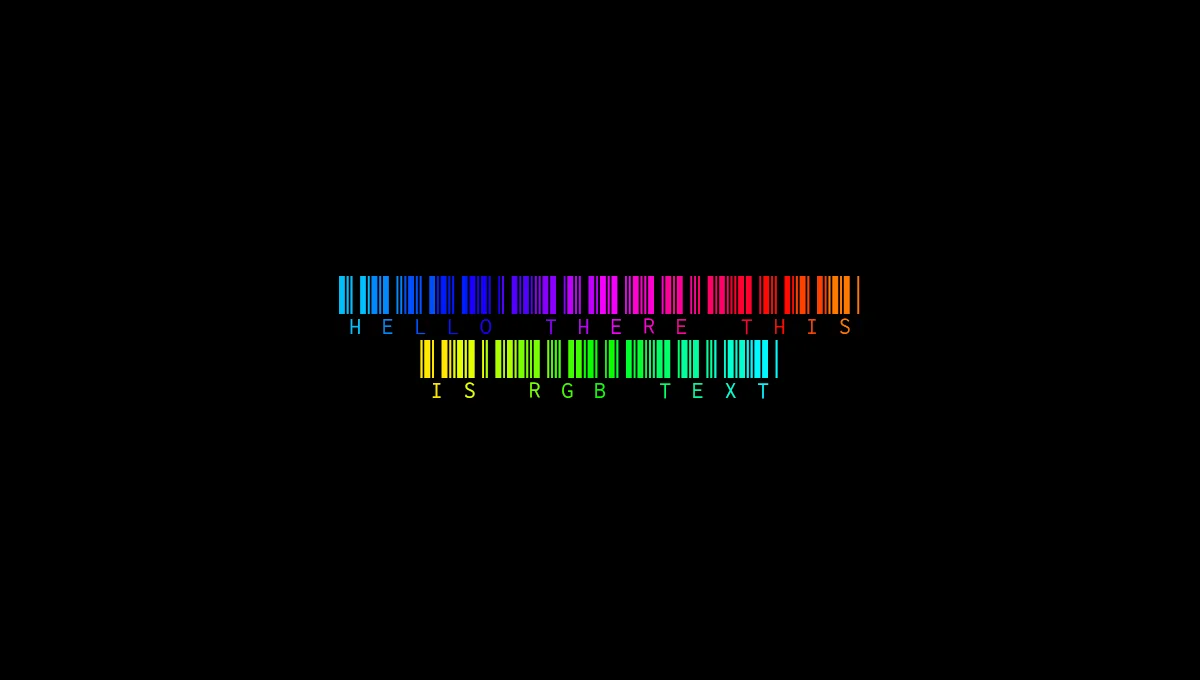 RGB Barcode Font