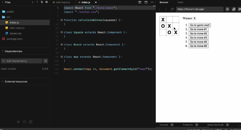 400 lines of Mini-React, A minimal model with asynchronous interruptible updates