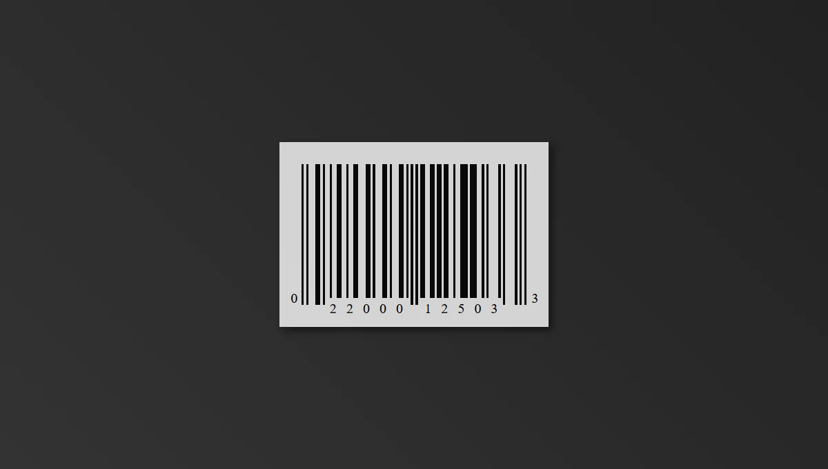 CSS-Only 12-digit UPC-A Barcode Generator
