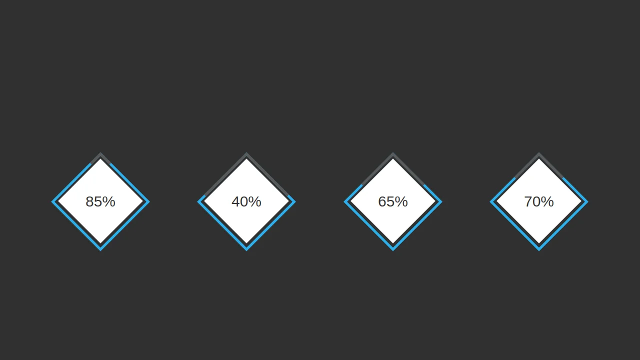 Bootstrap Progress Bar Diamond Style