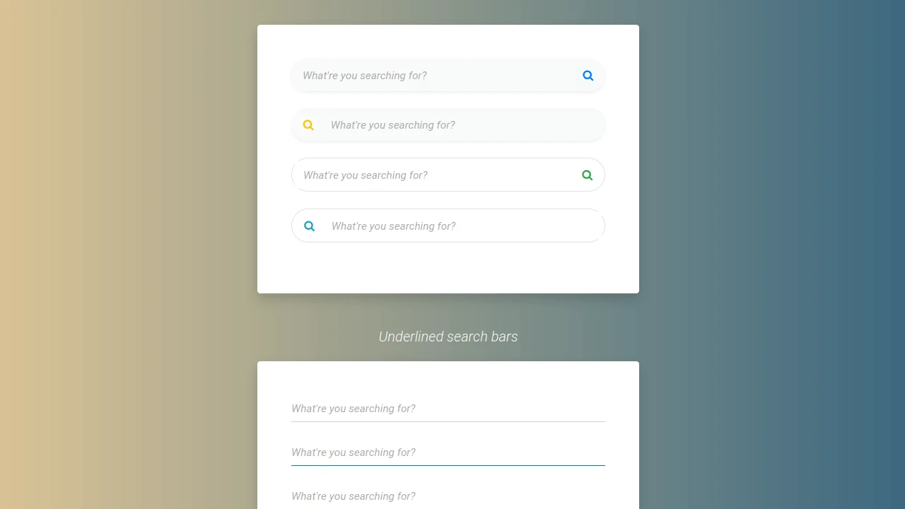 Bootstrap Search Bar