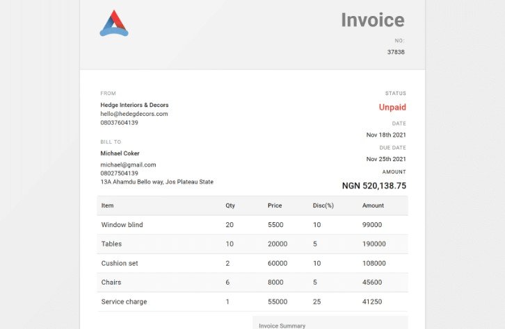 Fullstack open source Invoicing application made with MongoDB, Express, React & Nodejs