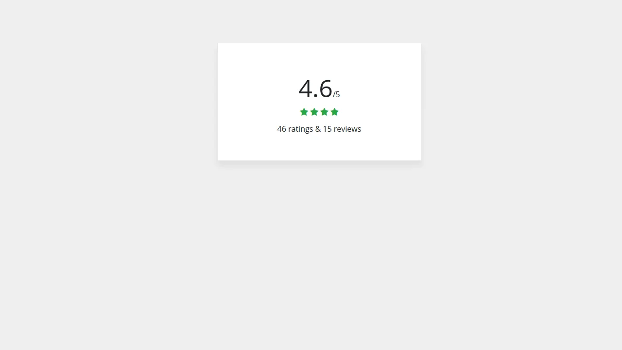 Bootstrap 4 Simple Rating