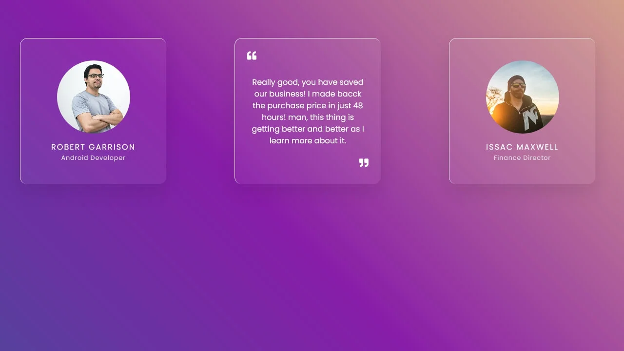 Bootstrap 5 User's Testimonial