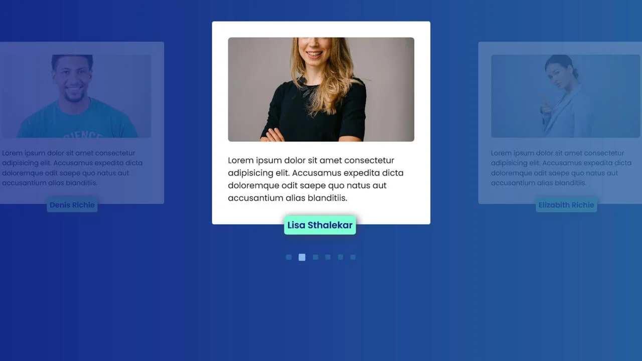 Bootstrap 4 Owl Carousel for User Testimonials