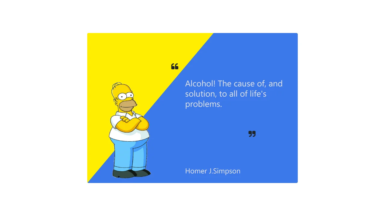 Bootstrap 4 Simple Testimonial Box Template