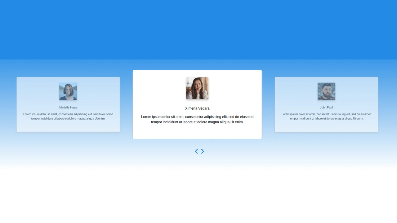 Bootstrap 4 Testimonial Carousel Slider