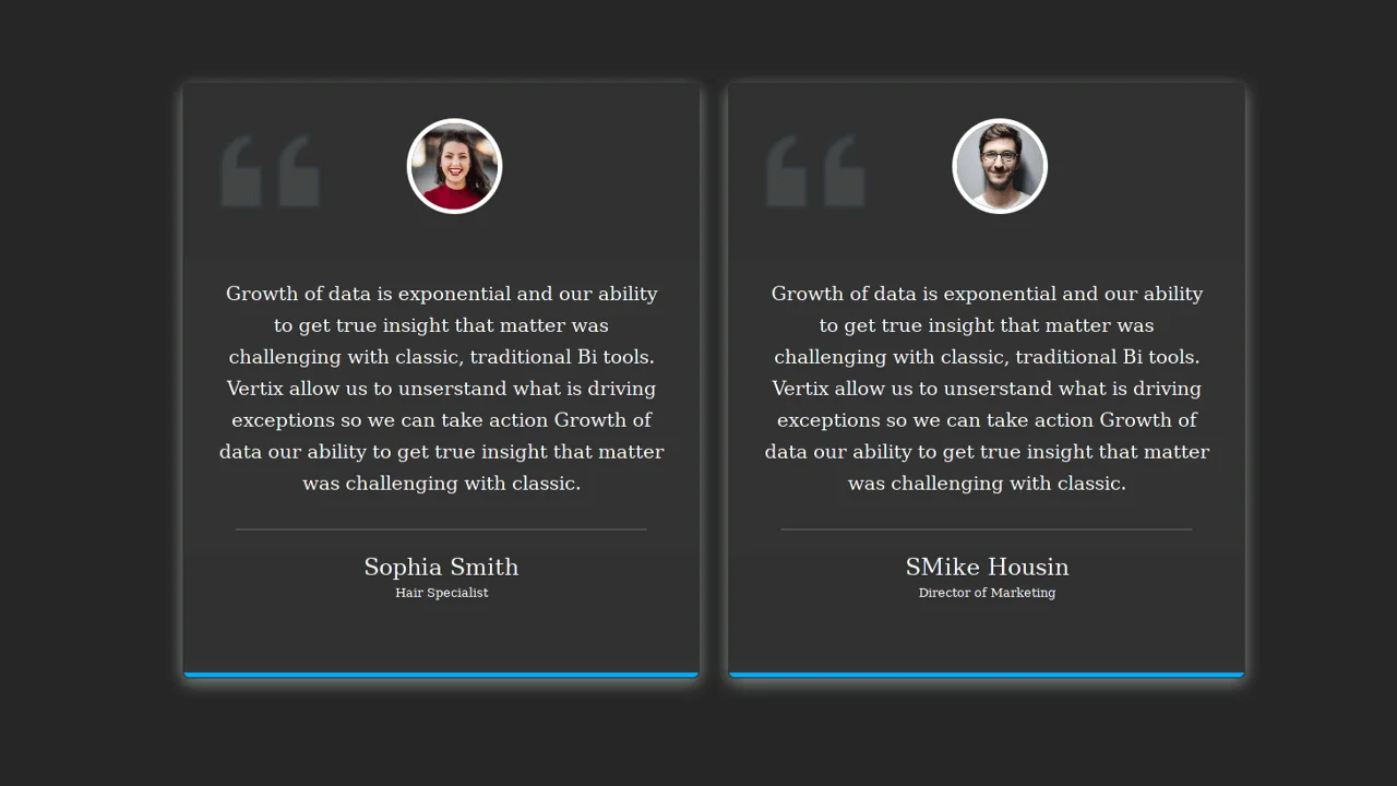 Bootstrap 4 Testimonial Box