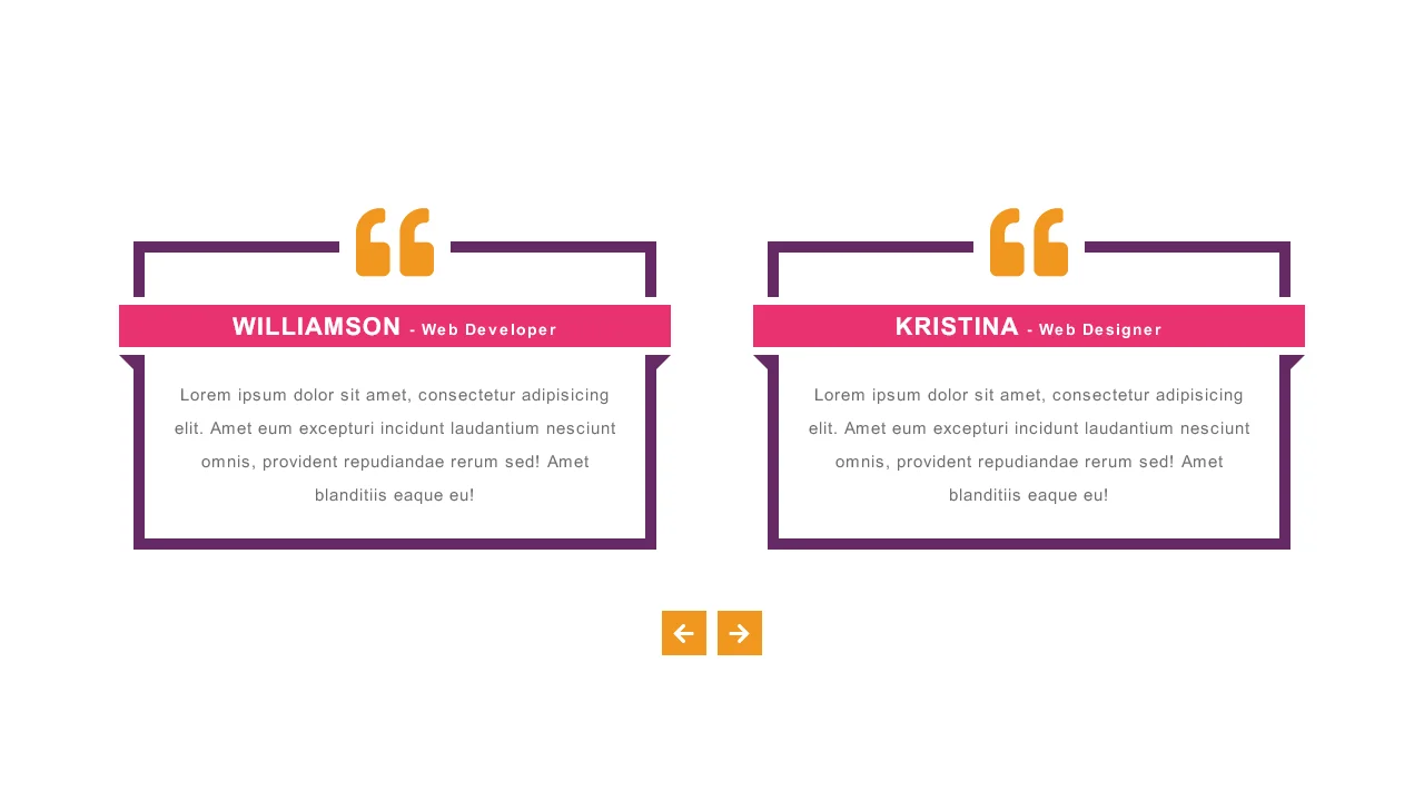 Bootstrap Testimonial Style 73