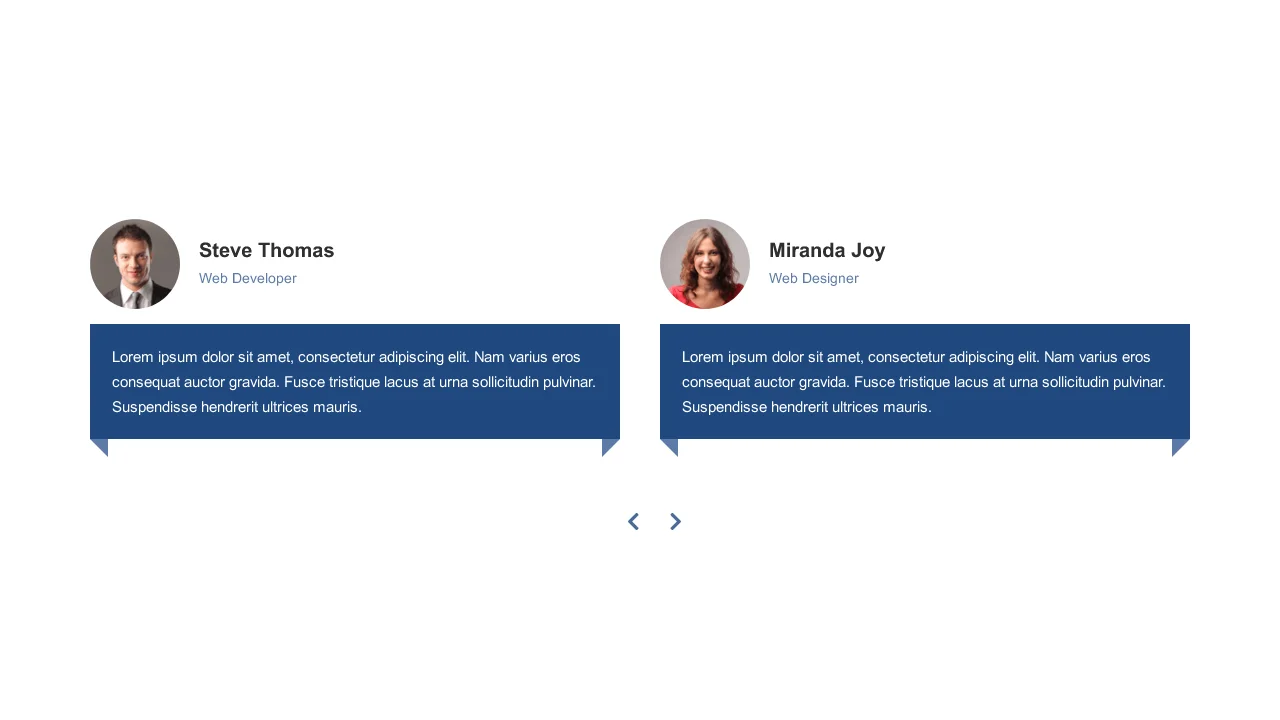 Bootstrap Testimonial Style 64