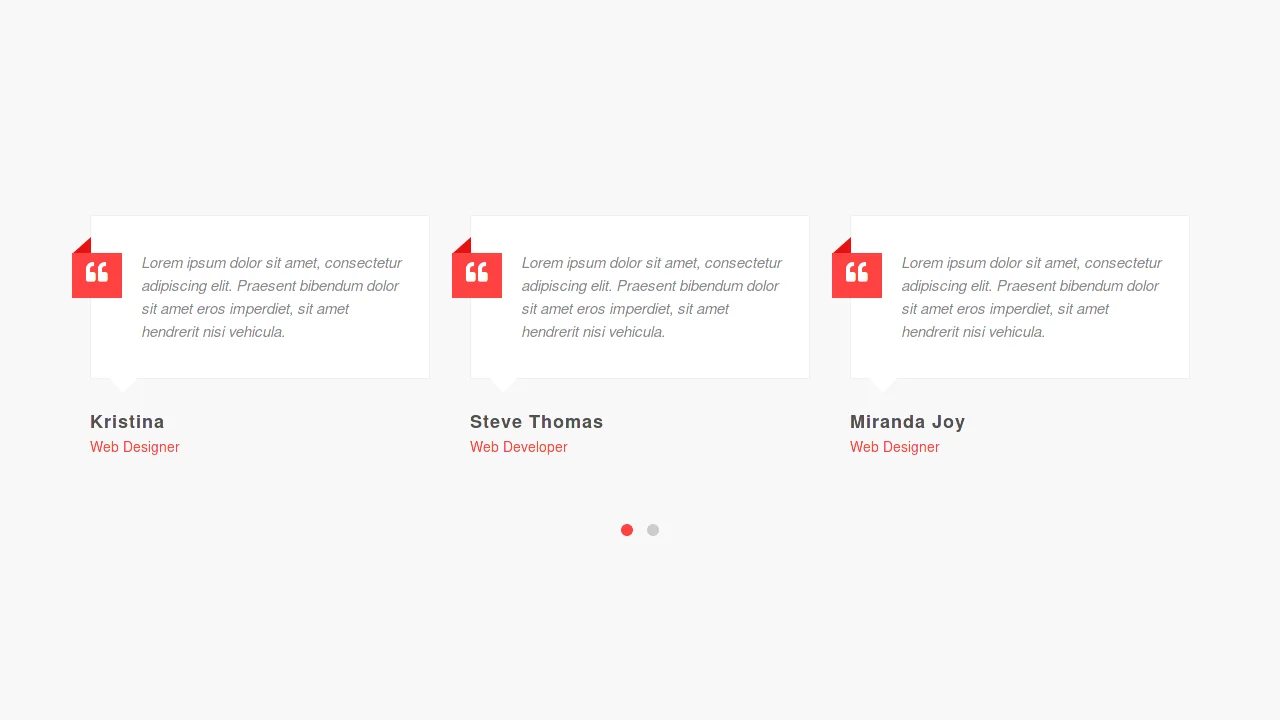 Bootstrap Testimonial Style 58