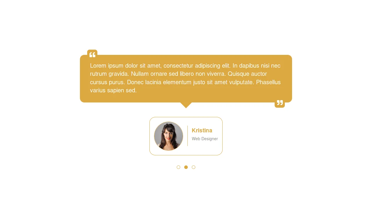 Bootstrap Testimonial Style 56