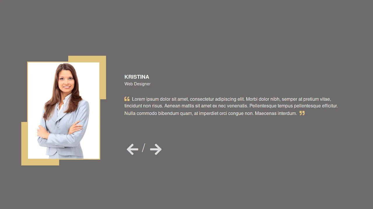 Bootstrap Testimonial Style 53