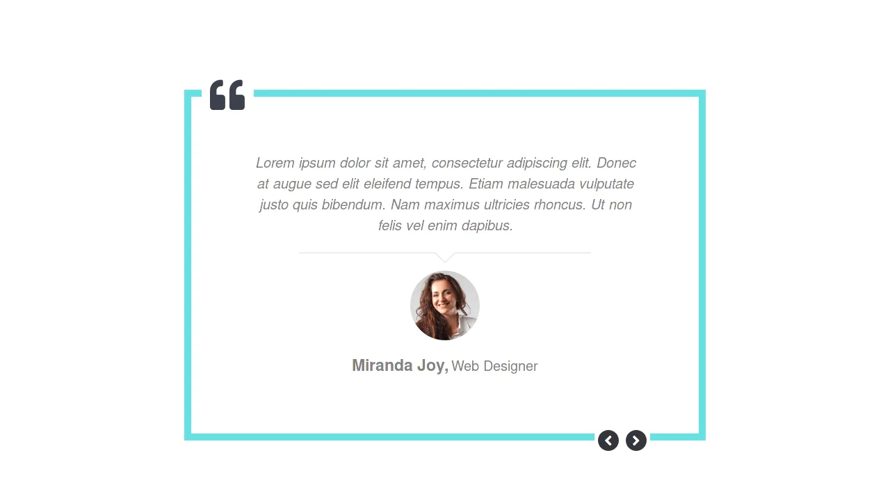 Bootstrap Testimonial Style 51