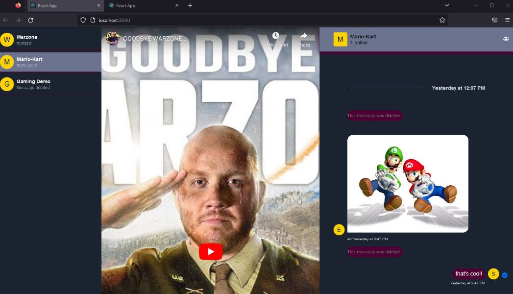 Twitch Clone Chat App with React
