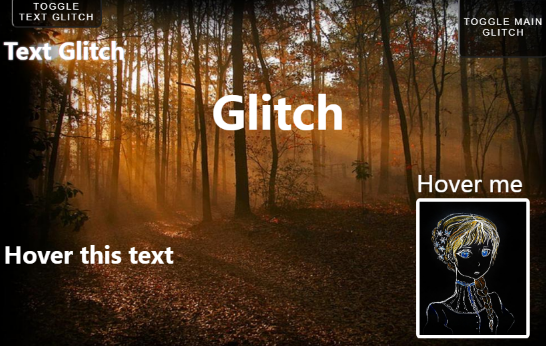 Glitch Animation Effect with reactjs