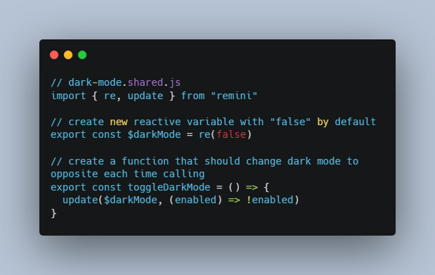 Global state management with React