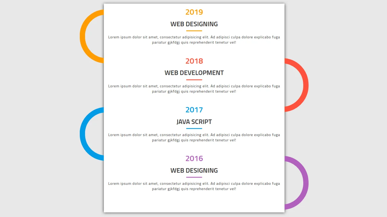 Bootstrap Timeline Style 66