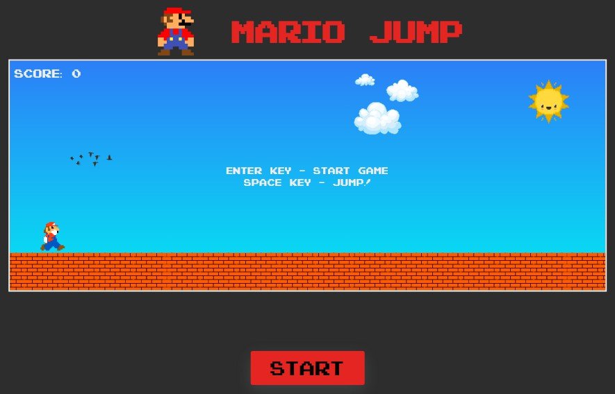 Google Chrome T-Rex Dinosaur Game with Super Mario Touch, built with ReactJS