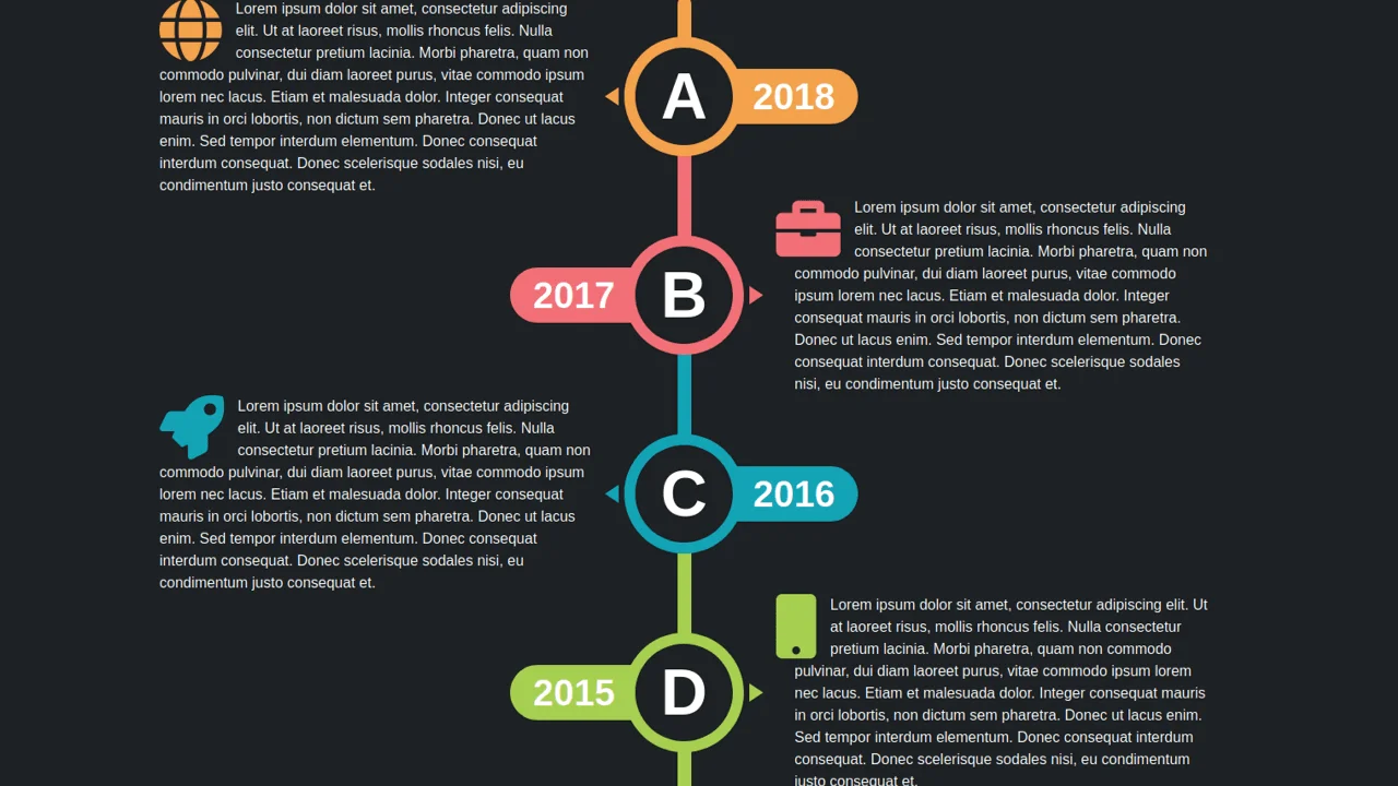 Bootstrap Timeline Style 22