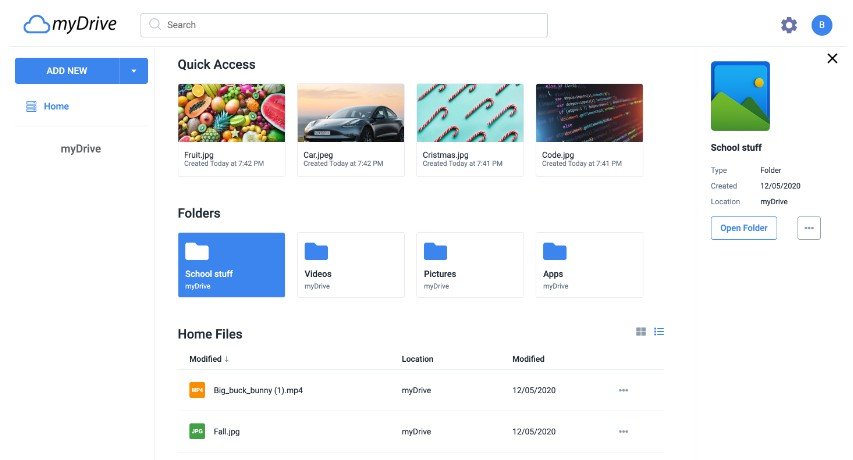 Google Drive Clone Built Using React And MongoDB