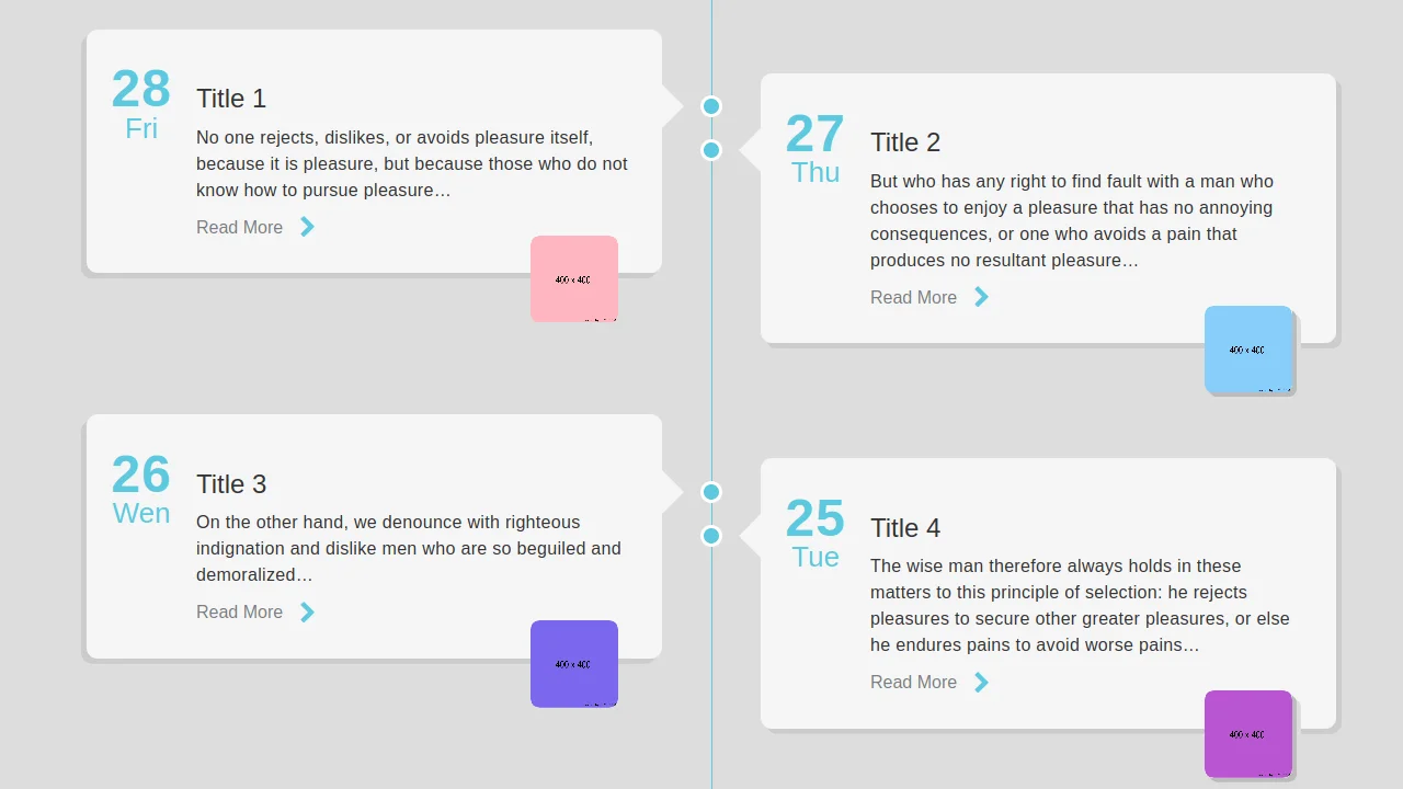 Timeline with Small Images